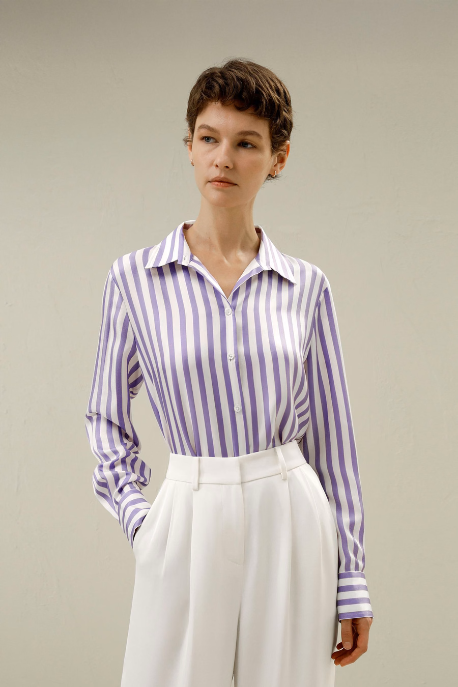 Amalfi Stripe Zijde Shirt