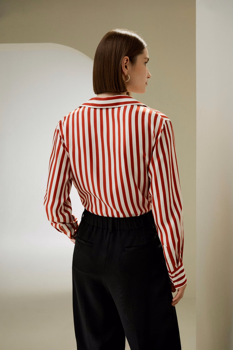 Amalfi Stripe Zijde Shirt