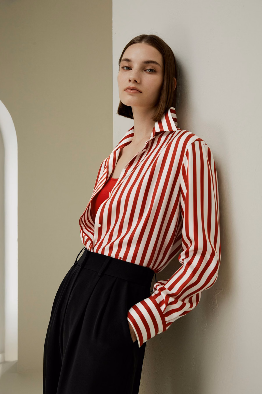 Amalfi Stripe Zijde Shirt
