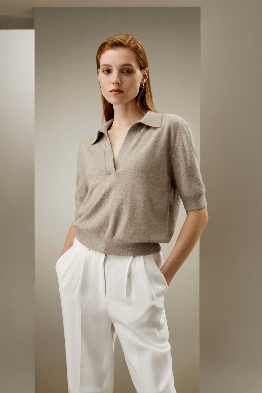 Baby Cashmere Polo Sweater