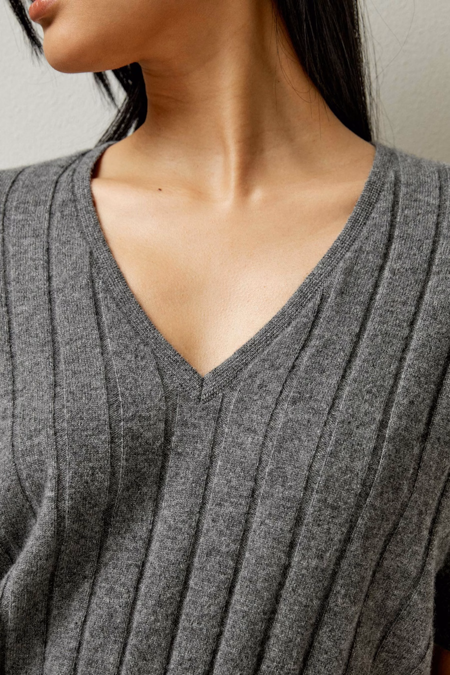 V-Neck Cashmere T-shirt
