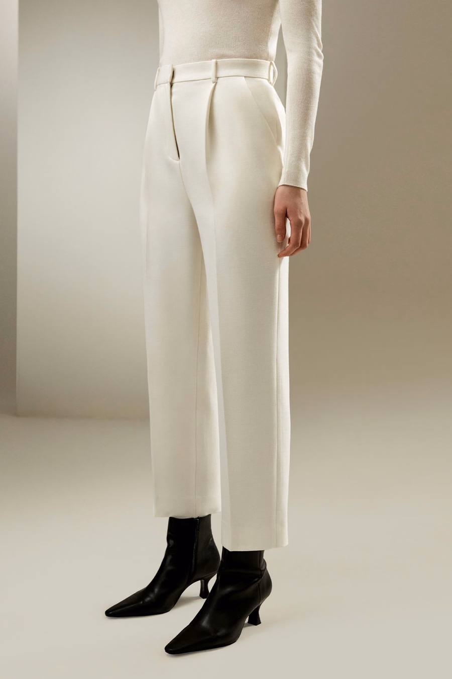 Medium Rise Business Trousers