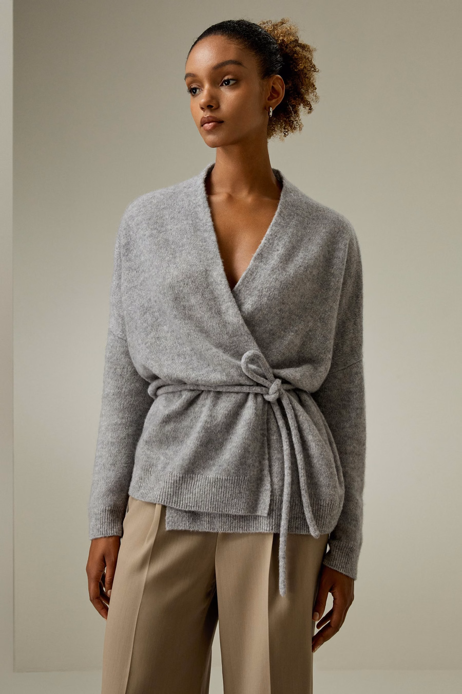 Lounge Wrap Knit Cardigan
