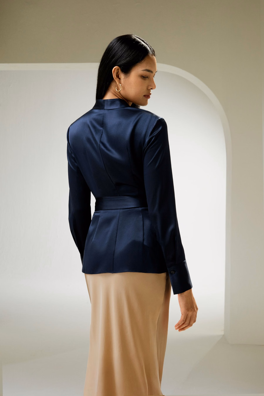 Silk Wrap Blouse