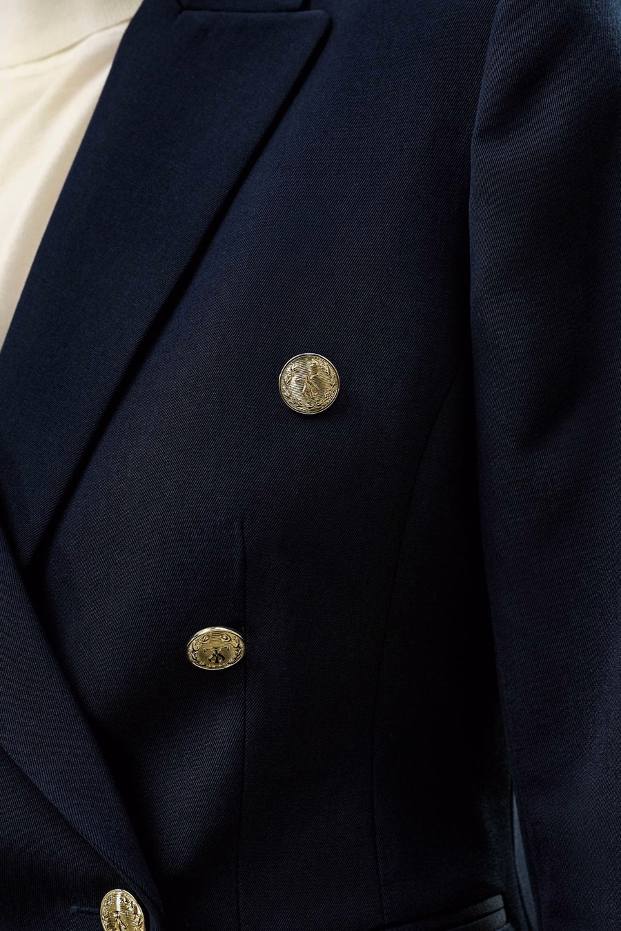 Tailored Double-Breasted Blazer