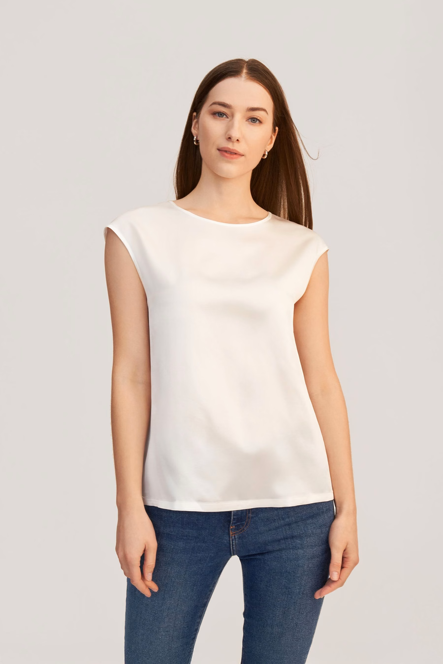 Basis Cap Mouwen Zijde T-shirt