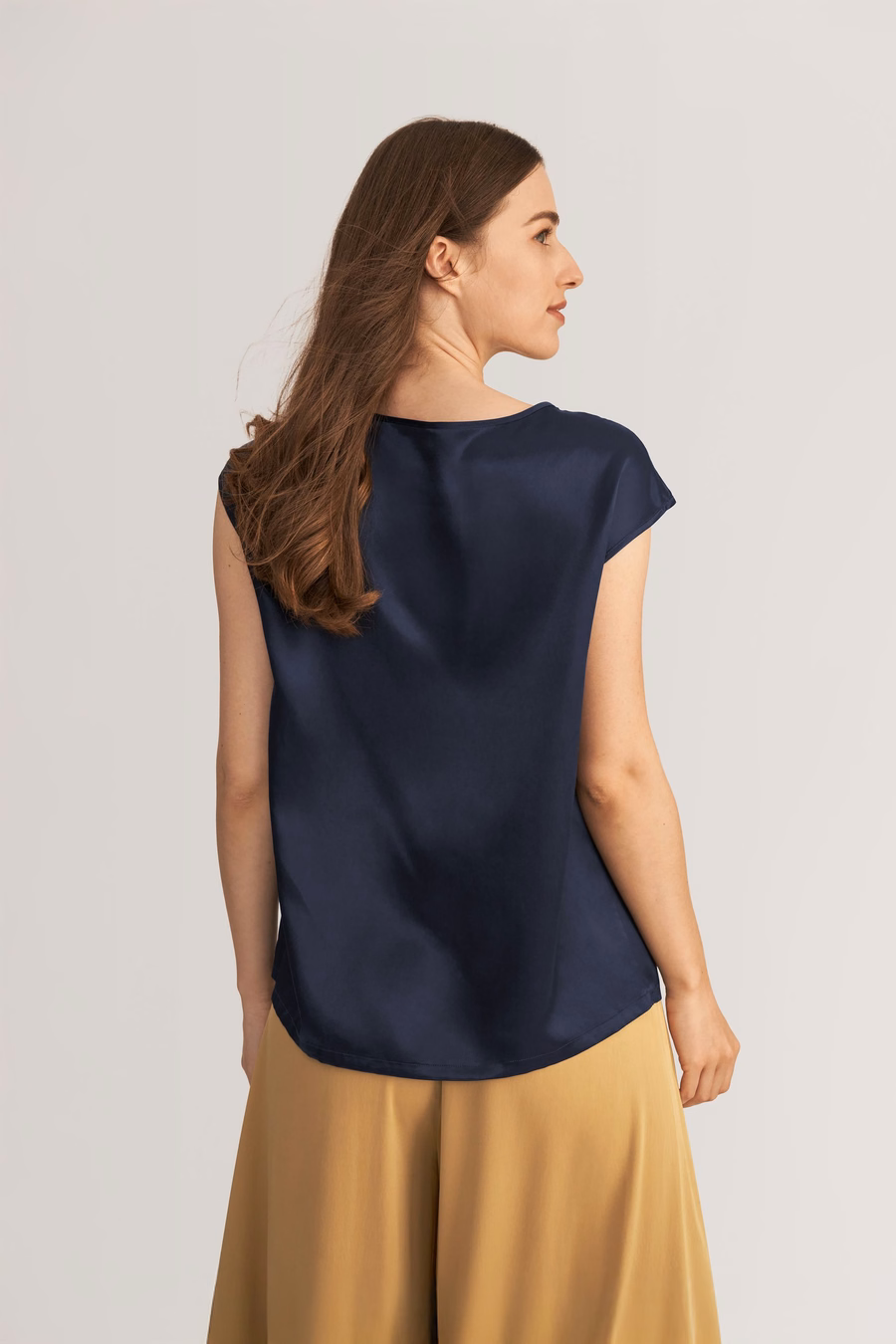 Basis Cap Mouwen Zijde T-shirt