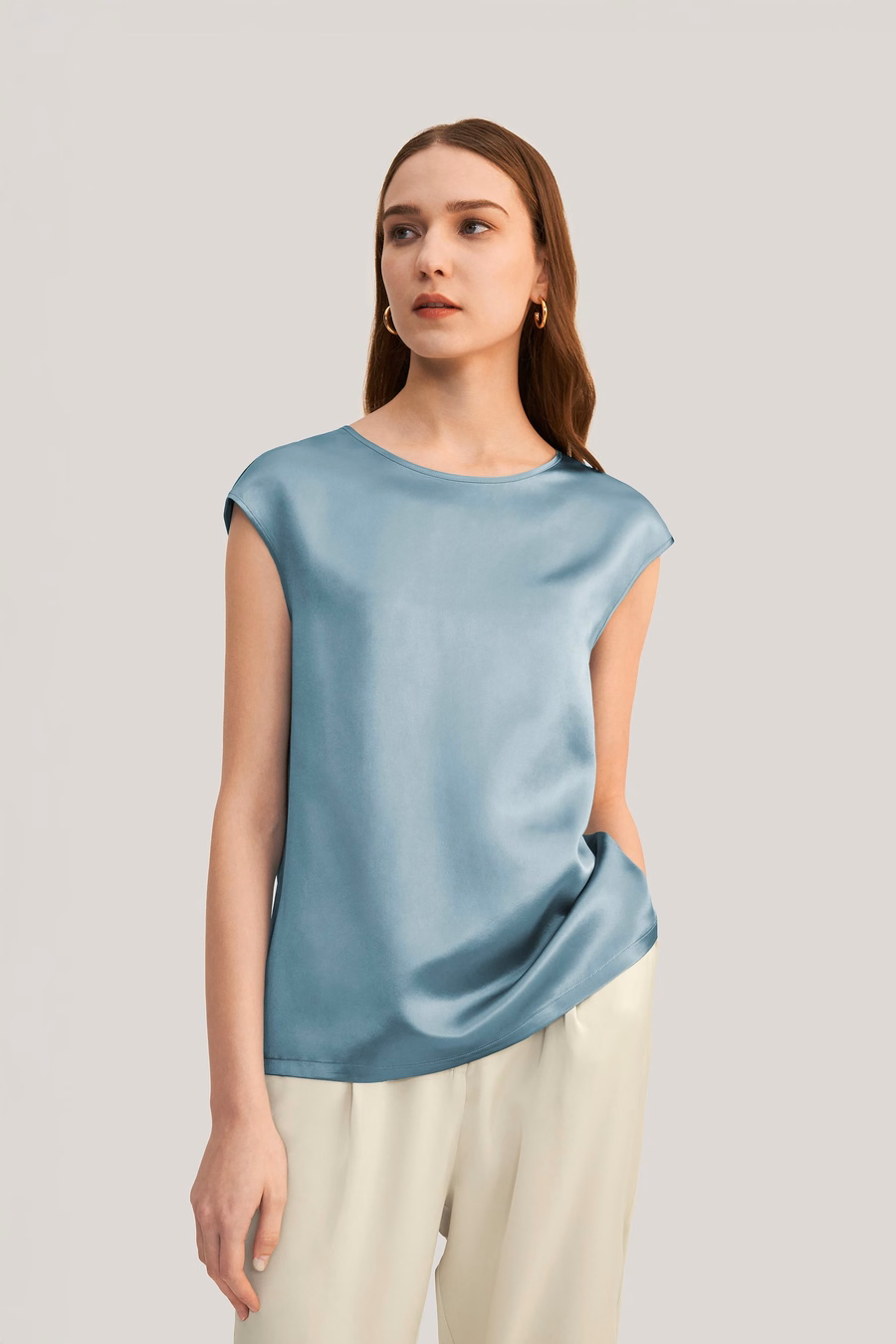Basis Cap Mouwen Zijde T-shirt