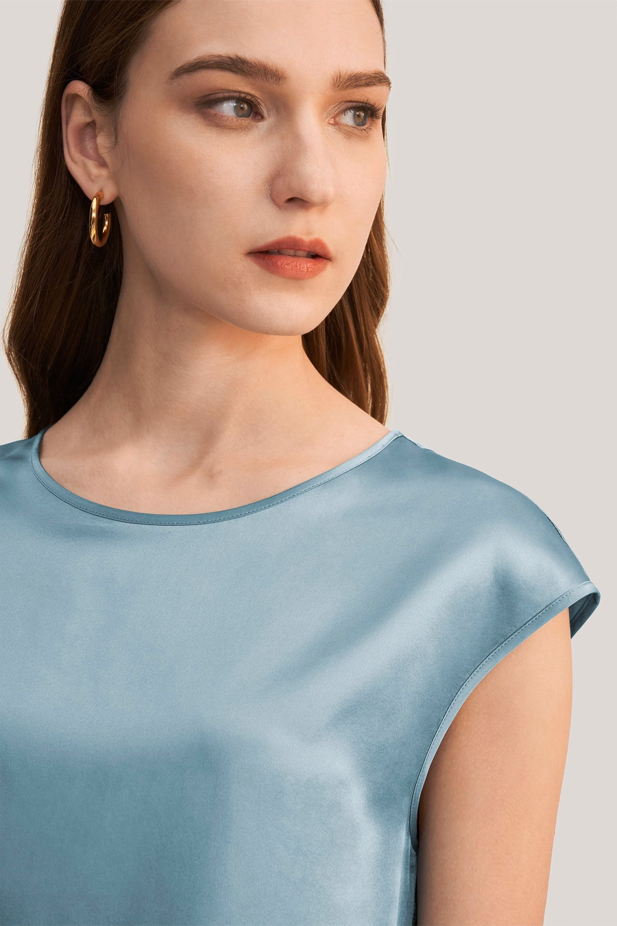 Basis Cap Mouwen Zijde T-shirt