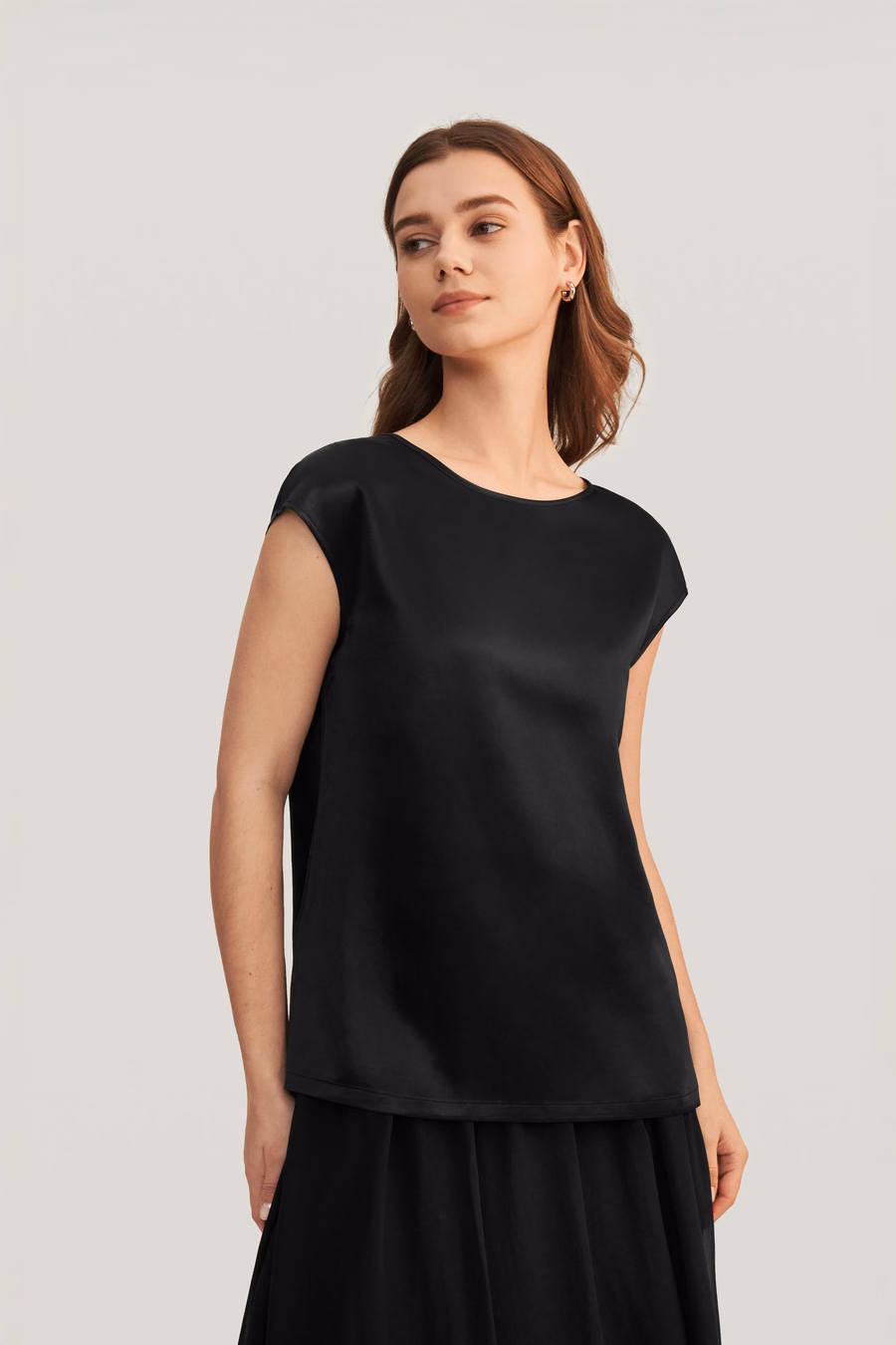 Basis Cap Mouwen Zijde T-shirt