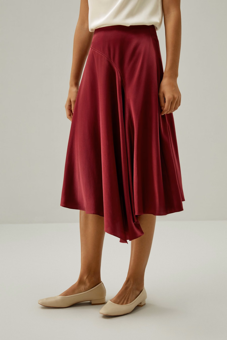 Asymmetrische Zoom Zijde Halve Rok