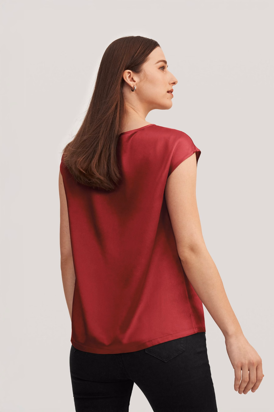 Basis Cap Mouwen Zijde T-shirt
