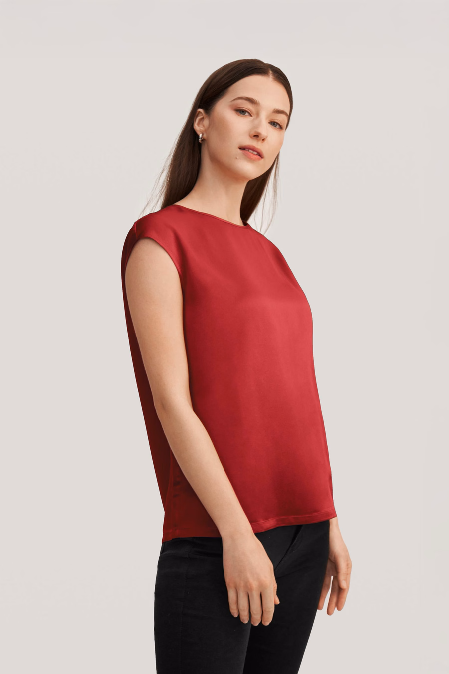 Basis Cap Mouwen Zijde T-shirt