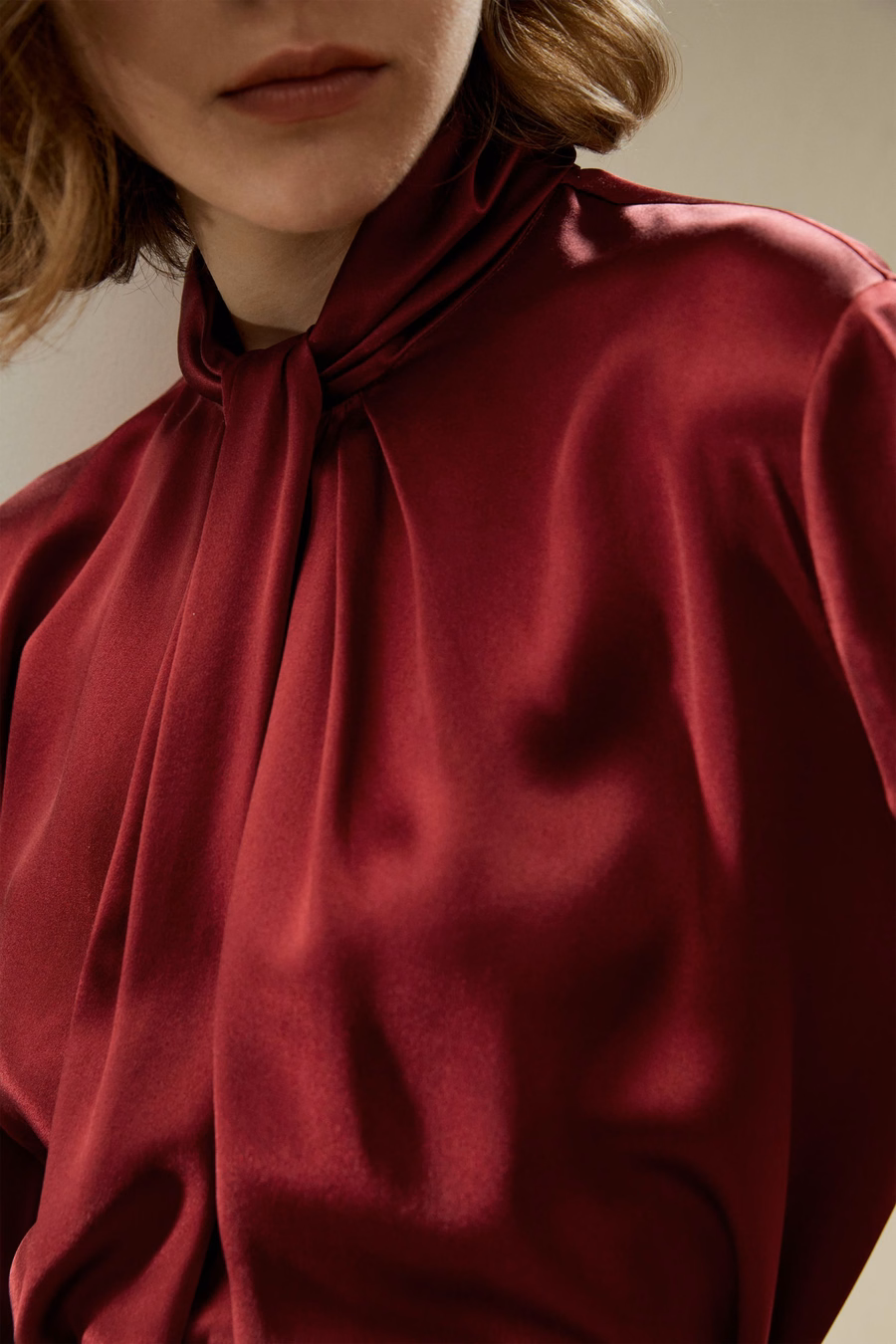 Asymmetrical Embellished Pleats Shirt