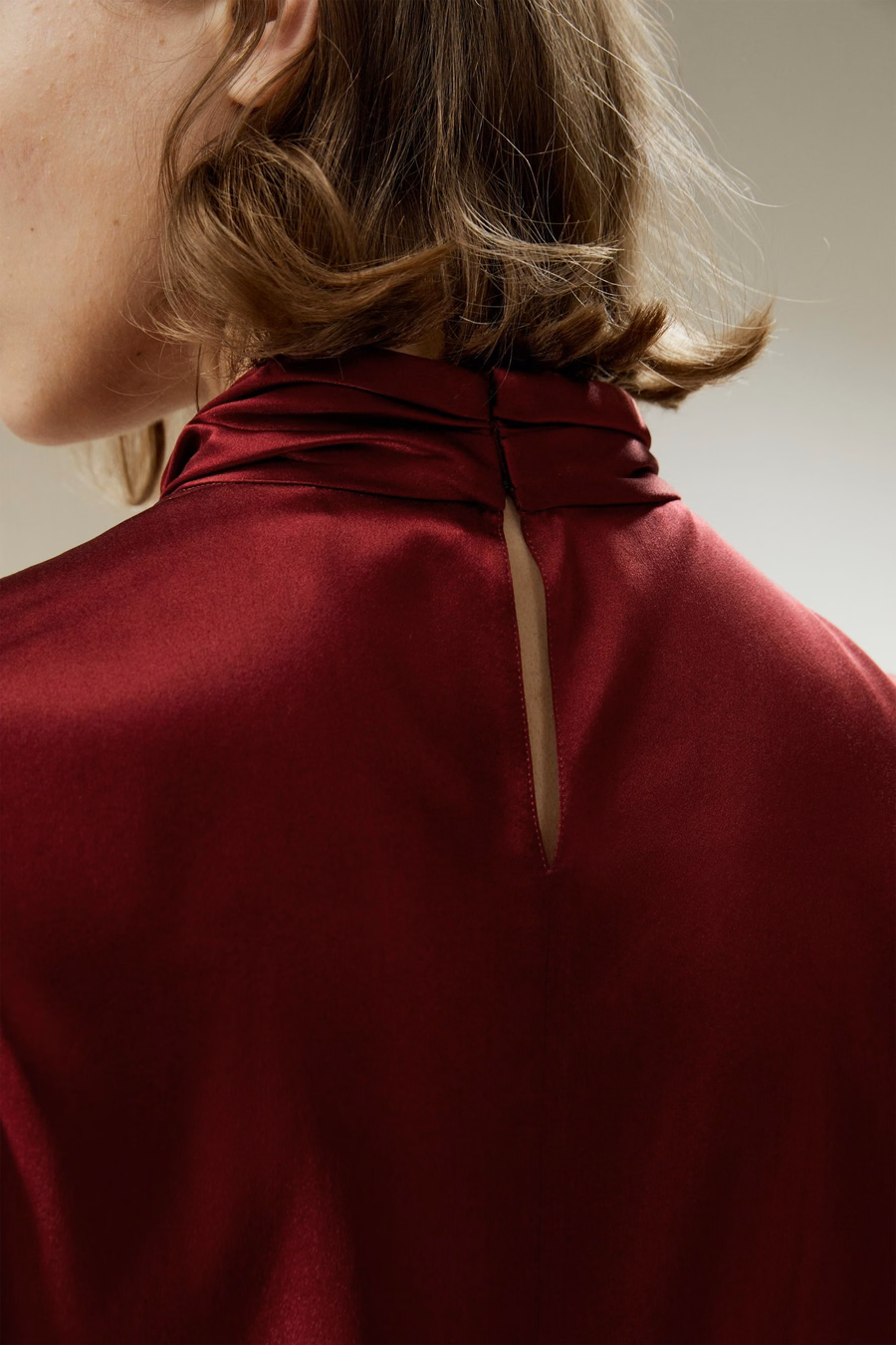 Asymmetrical Embellished Pleats Shirt