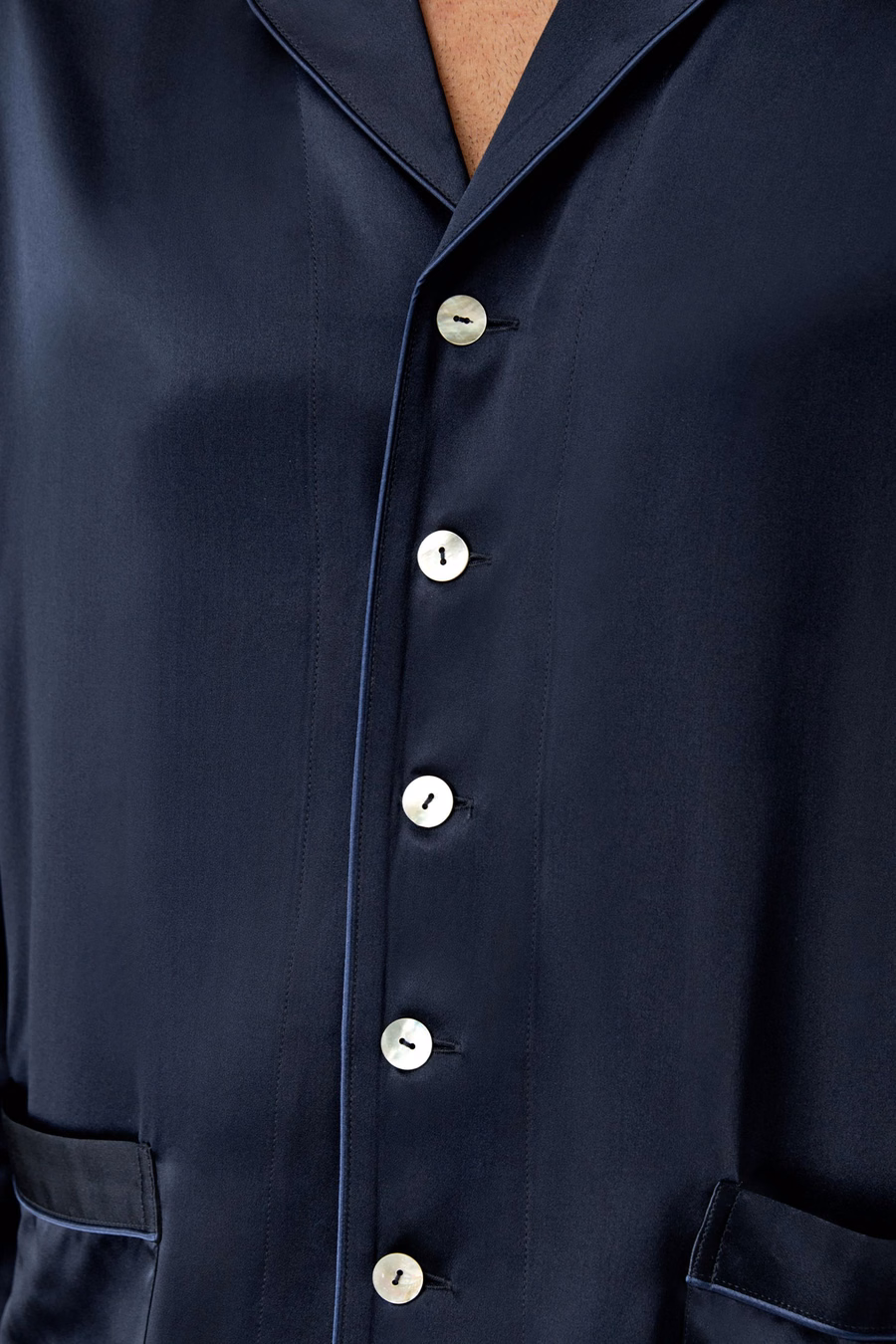 Lang Zijde Pyjama Set voor Mannen