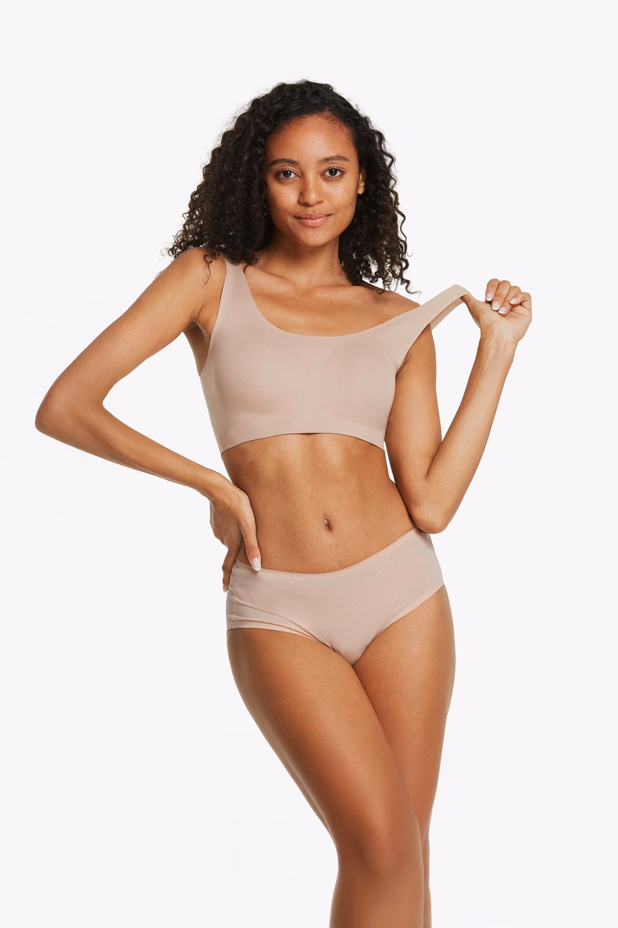One-Size-Fits-Most Classic Wireless Silk Bra Voor Vrouwen