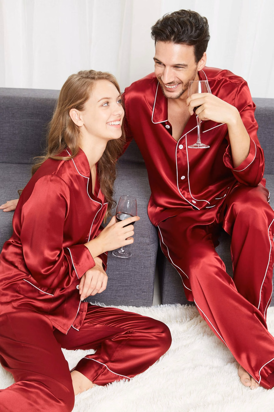 Carmijn Amour Koppel Zijde Pyjama Set