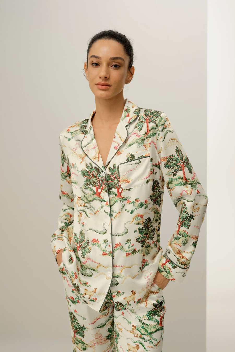 Aries Zodiac Classic Silk Pyjama Set