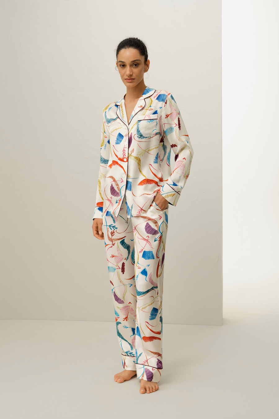 Schorpioen Zodiac Zijde Pyjama Set