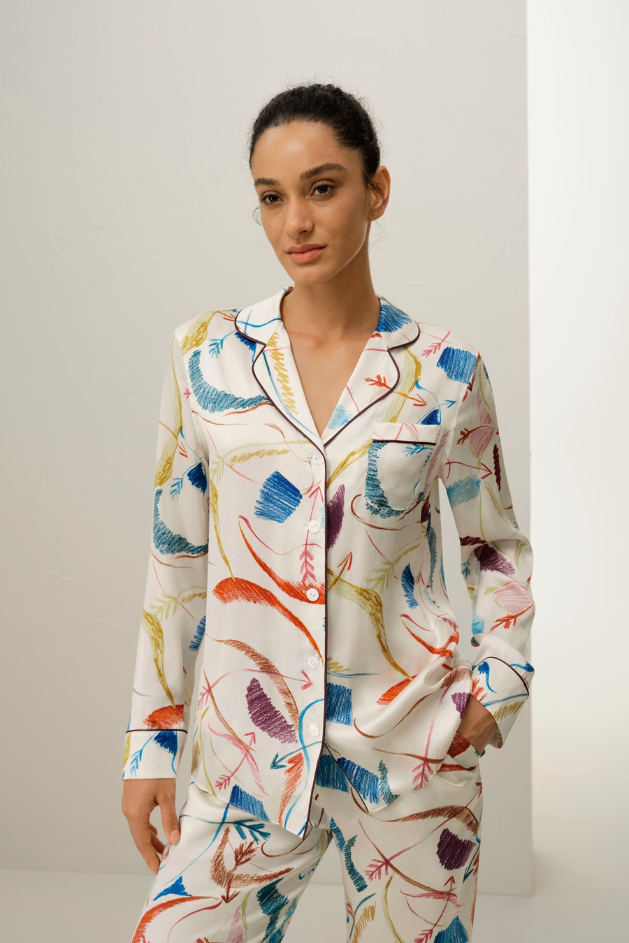 Schorpioen Zodiac Zijde Pyjama Set