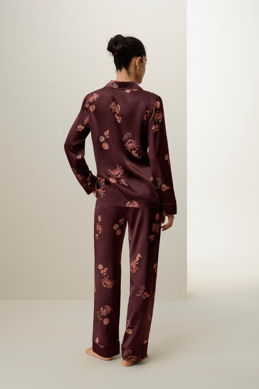 Kanker Zodiac Classic Zijde Pyjama Set