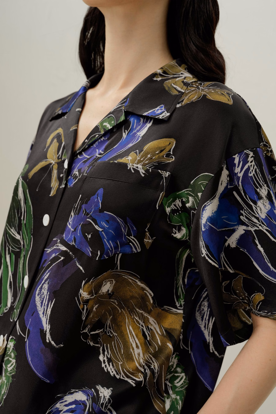 Leo Zodiac Korte Zijden Pyjama Set