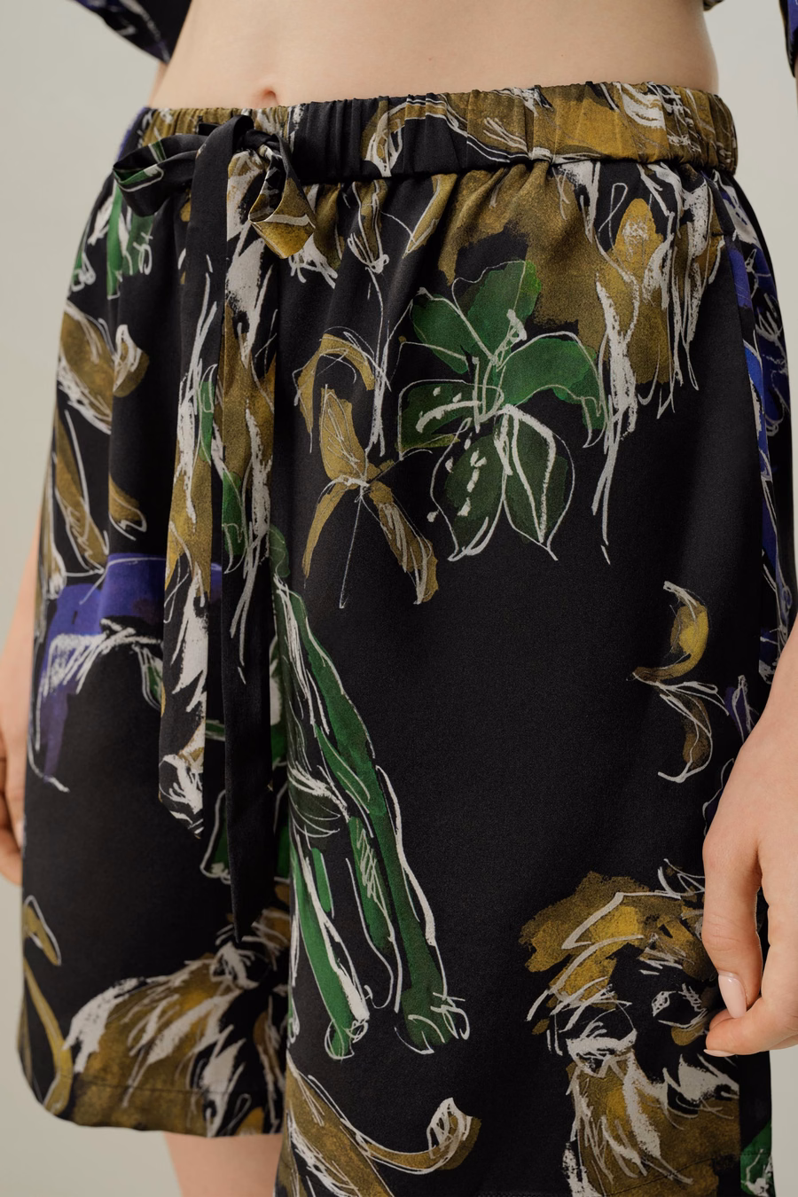 Leo Zodiac Korte Zijden Pyjama Set