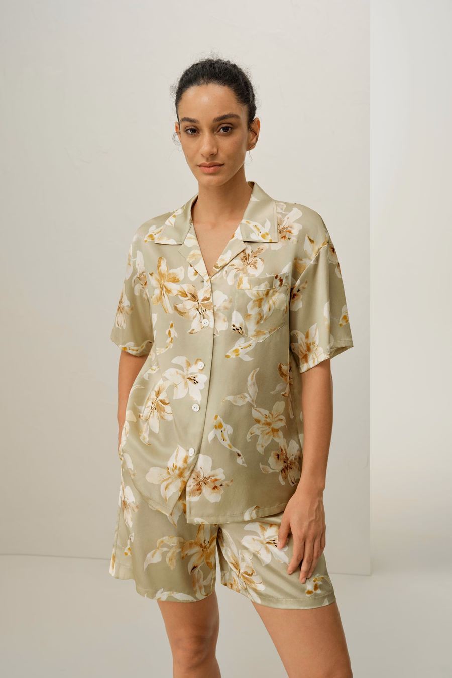 Pisces Dierenteken Korte Zijde Pyjama Set