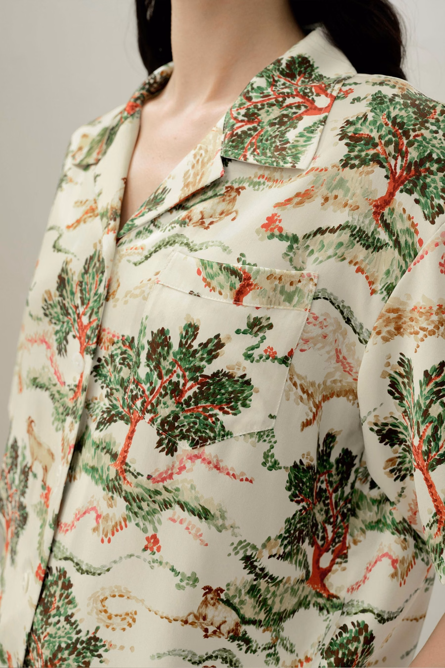 Ram Zodiac Zijde Pyjama Korte Set