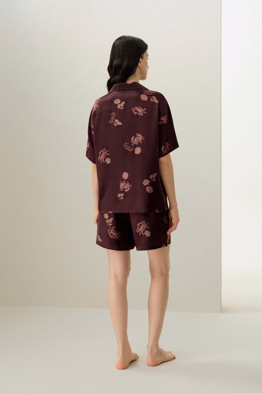 Kreeft Zodiac Silk Pajama Short Set