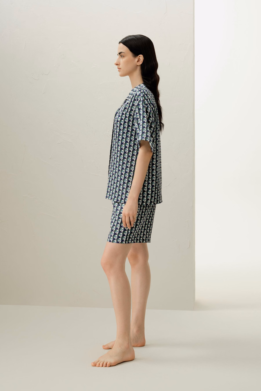 Taurus Zodiac Korte Zijden Pyjama Set