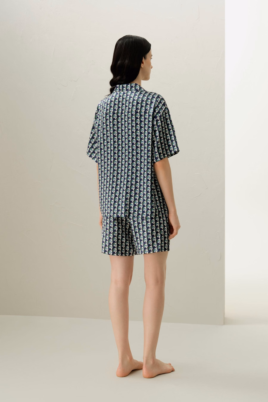 Taurus Zodiac Korte Zijden Pyjama Set