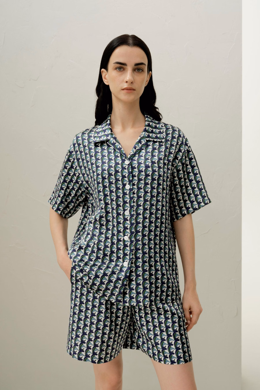 Taurus Zodiac Korte Zijden Pyjama Set