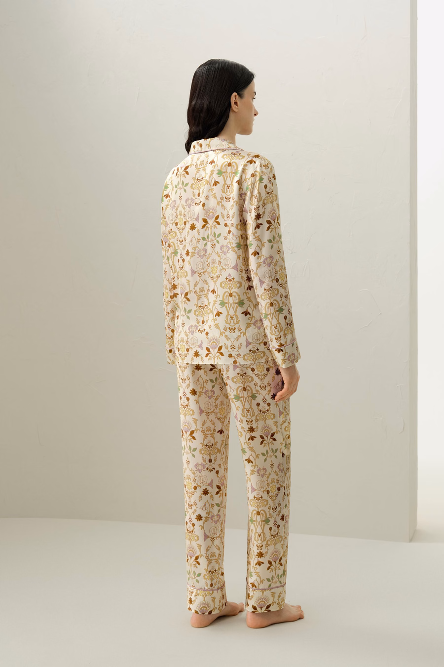 Capricorni Zodiac Classic Zijden Pyjama Set