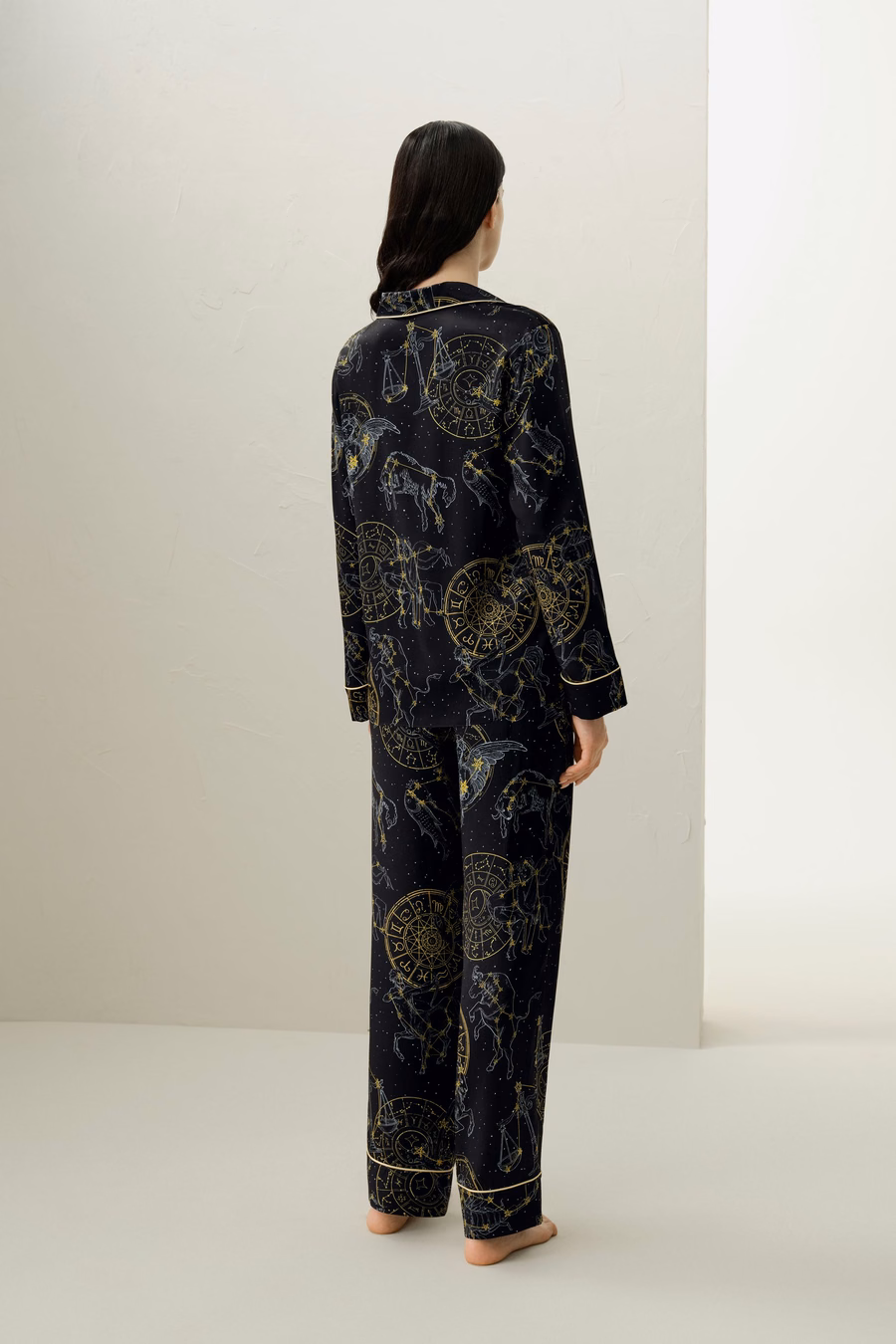 Maagd Zodiac Classic Zijde Pyjama Set