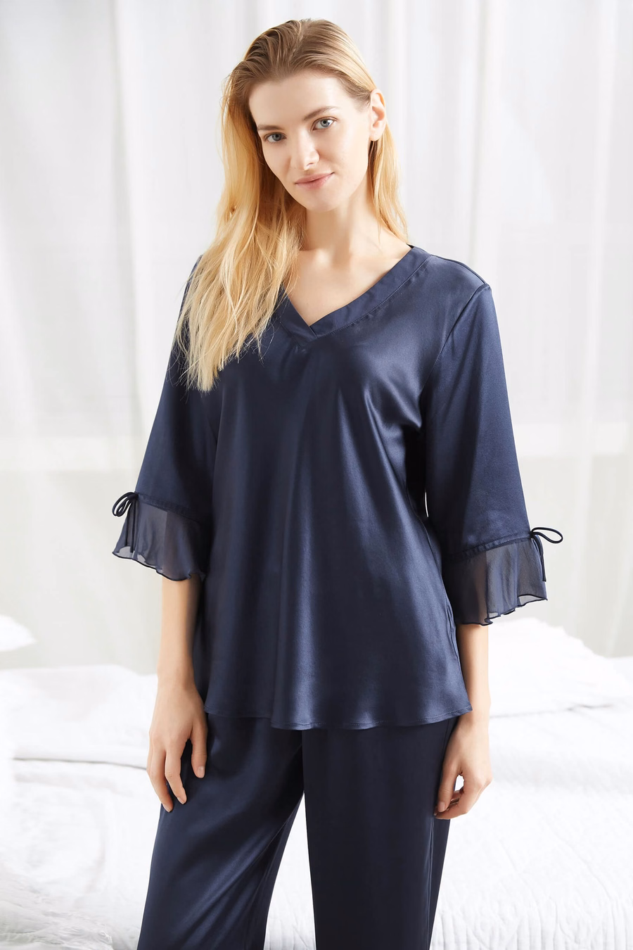 Lace Dames Zijde Pyjama Set