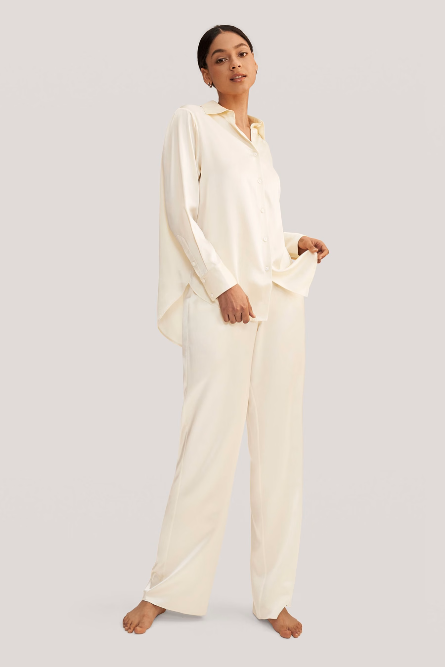 Viola oversized Zijde Pyjama Voor Vrouwen