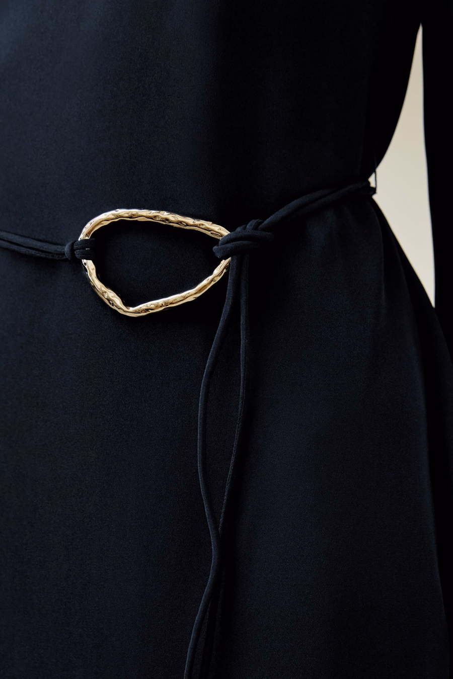 Bootneck Midi Jurk met Riem