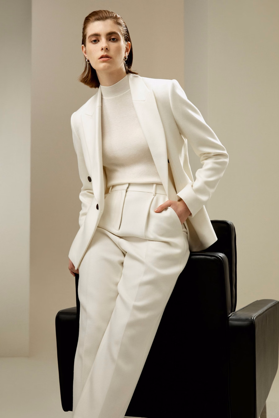 Medium Rise Business Trousers