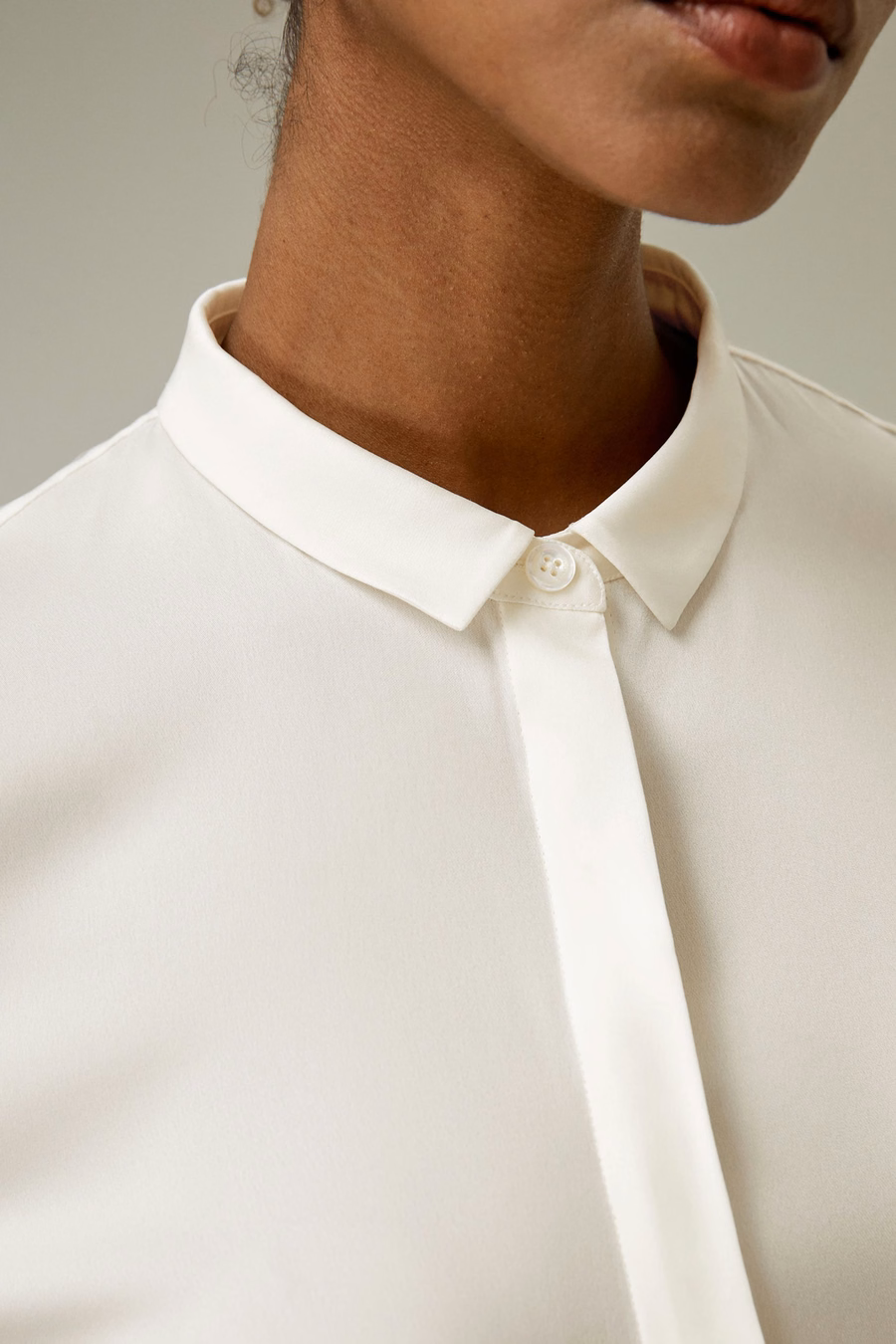 Classic Collar Zijde Shirt