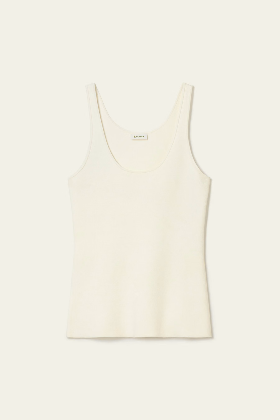 Milano Krijt Zijde Viscose Tanktop