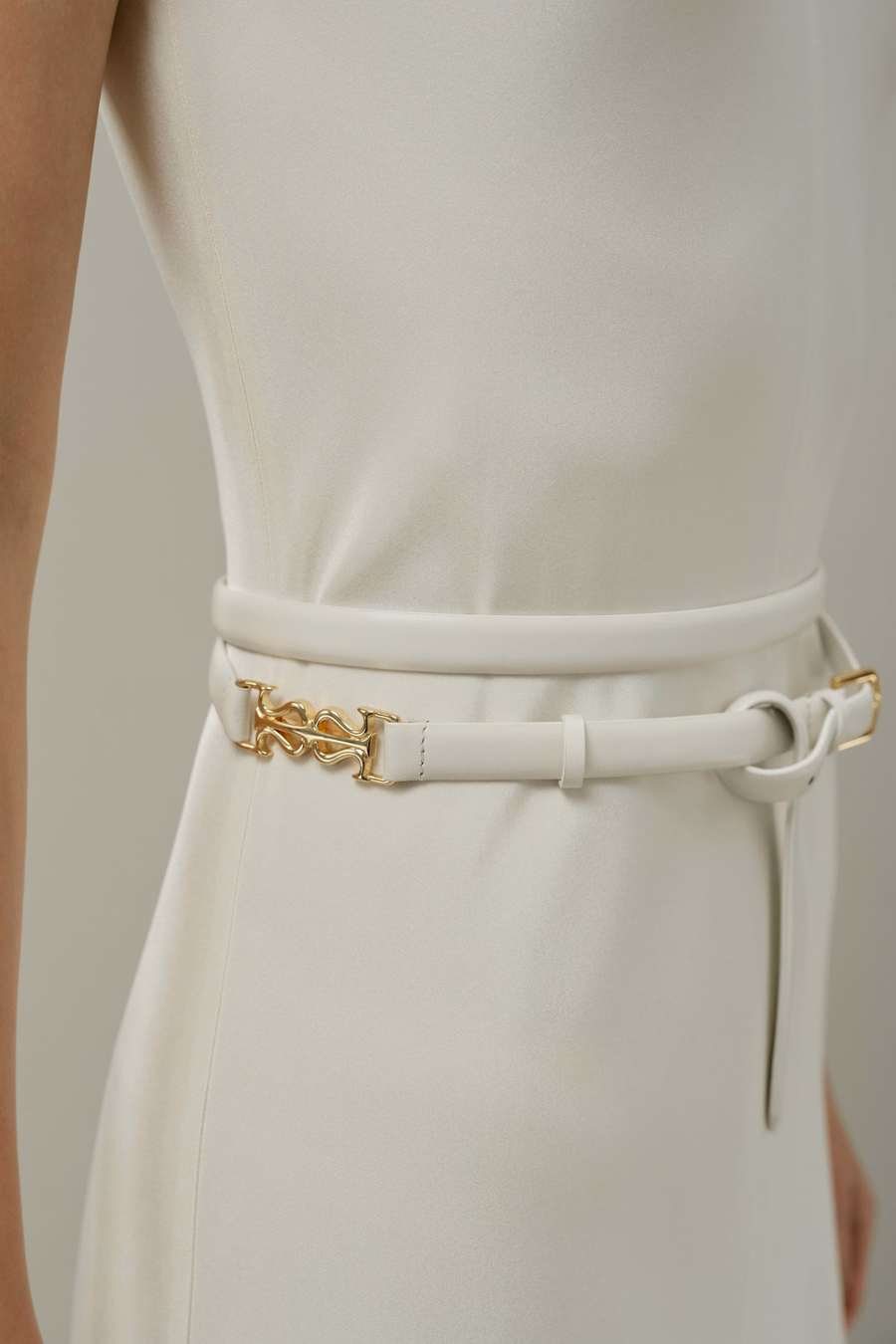 Slanke Dubbele Strap Leer Riem