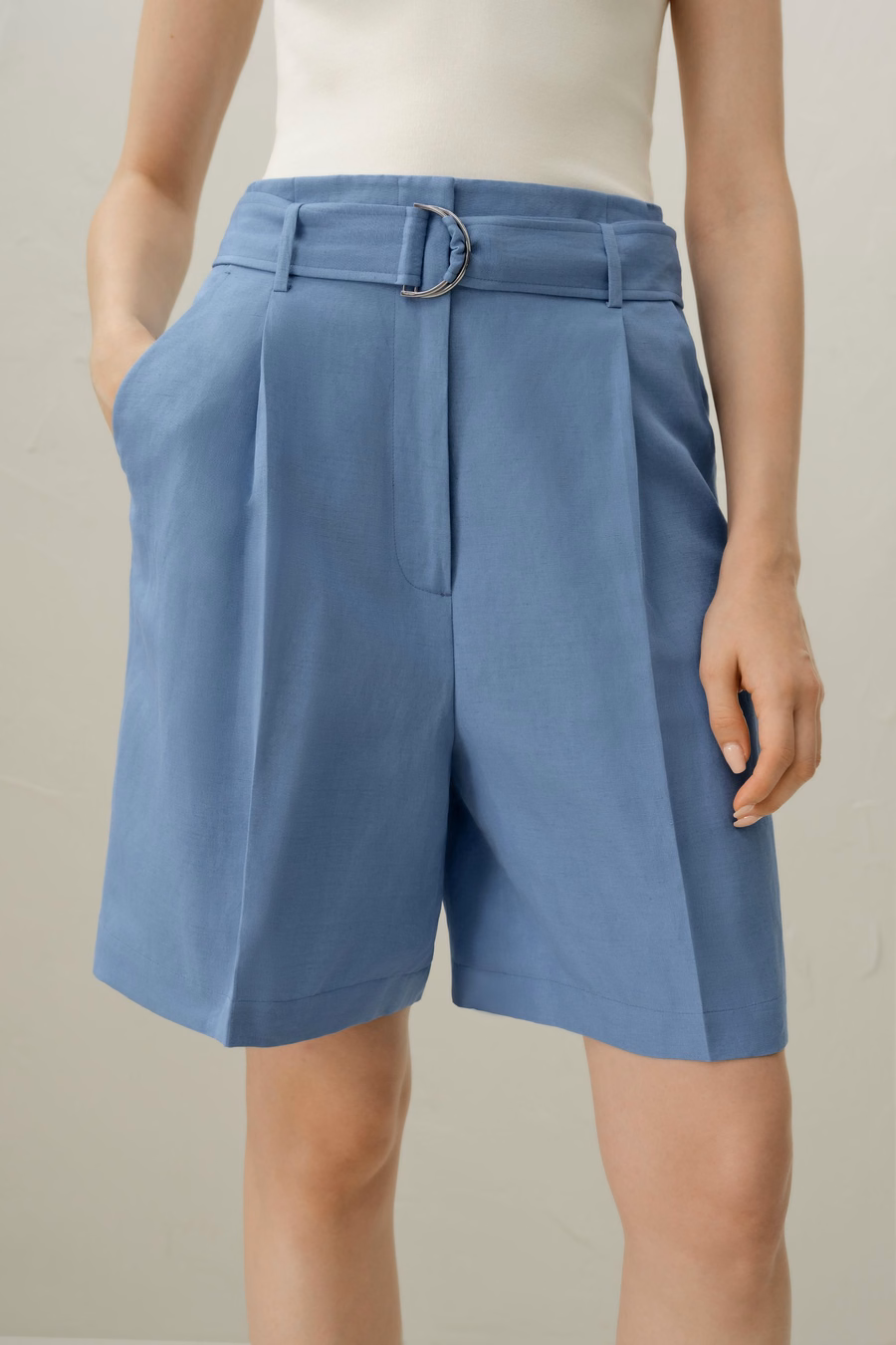 Zijde Linnen Geknoopte Korte Broek