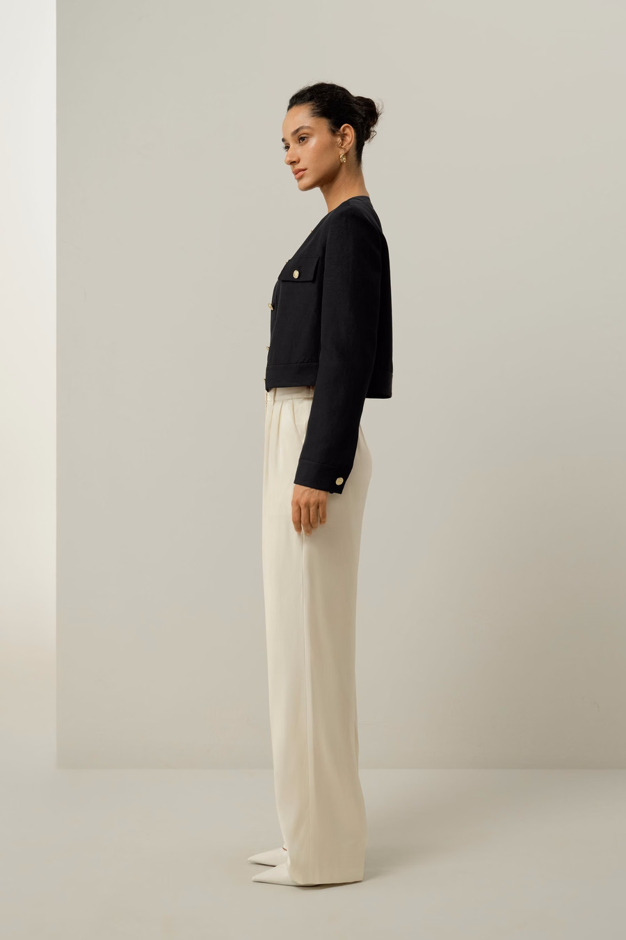 Mara Jacket in Zijde Linnen