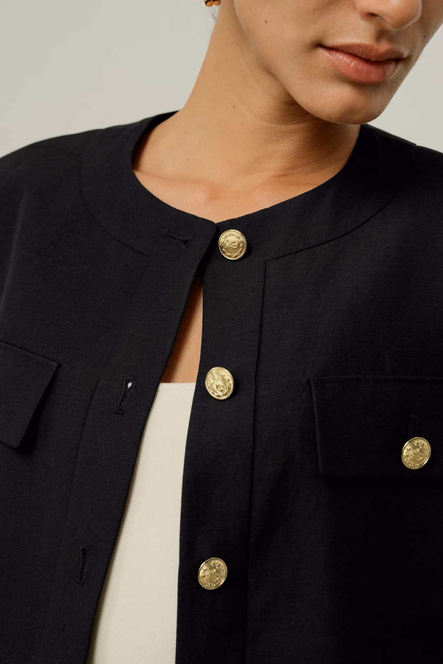 Mara Jacket in Zijde Linnen