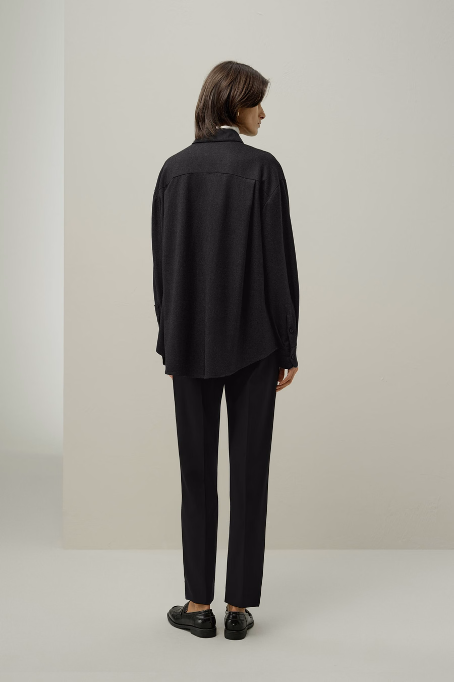 Zijde-Wol Overmaat Warm Shirt