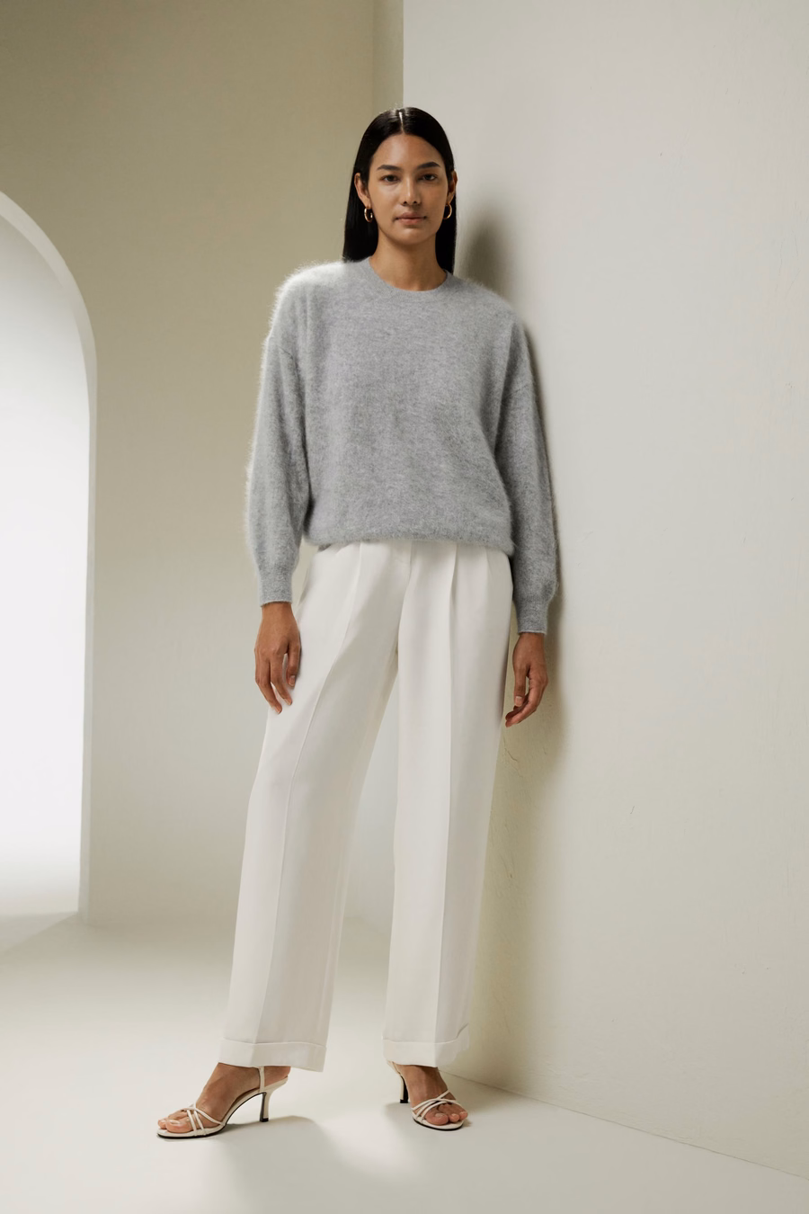 Geborsteld Kasjmier Pullover Trui