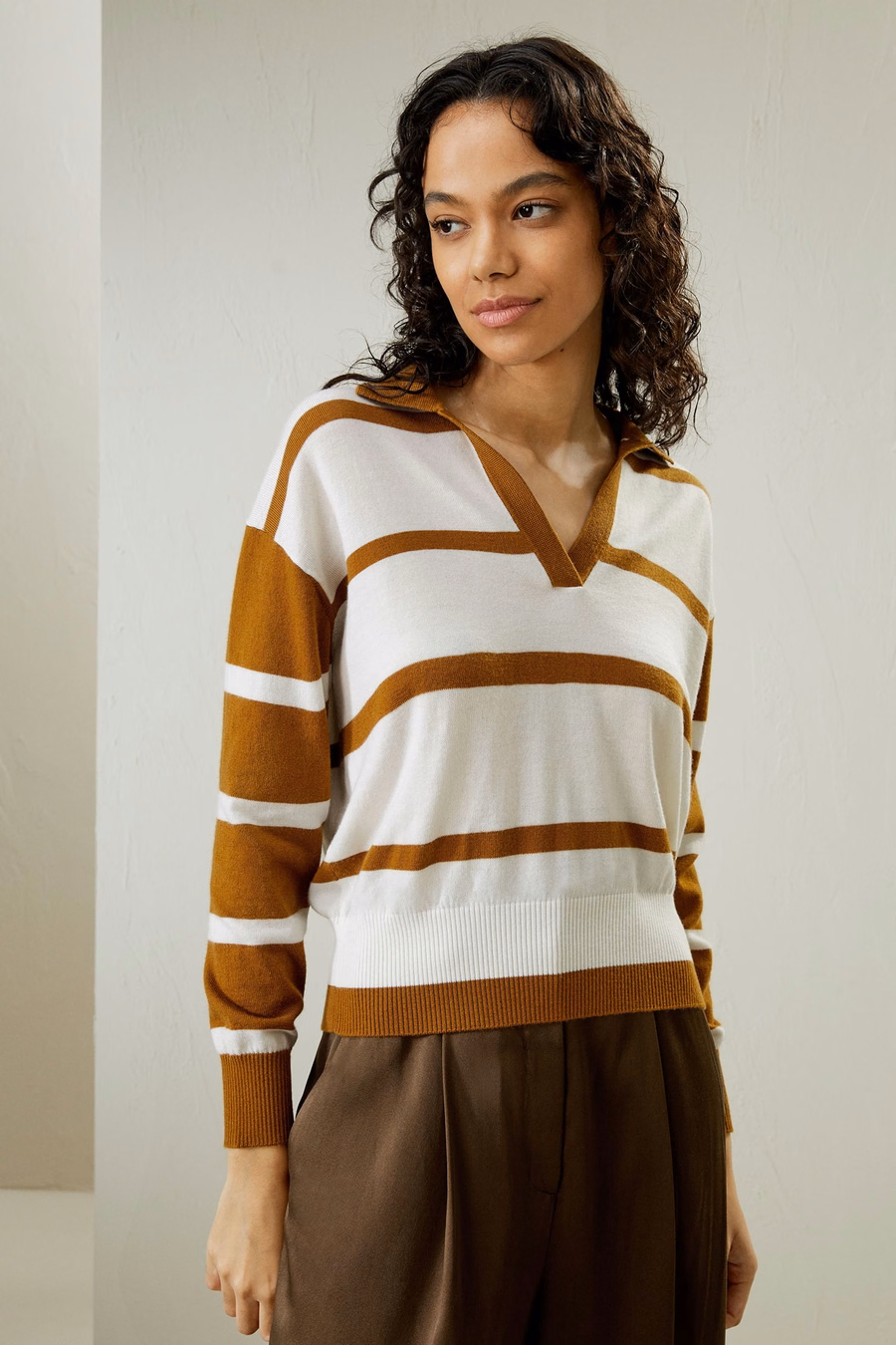 Merino Wol Sweater Polo
