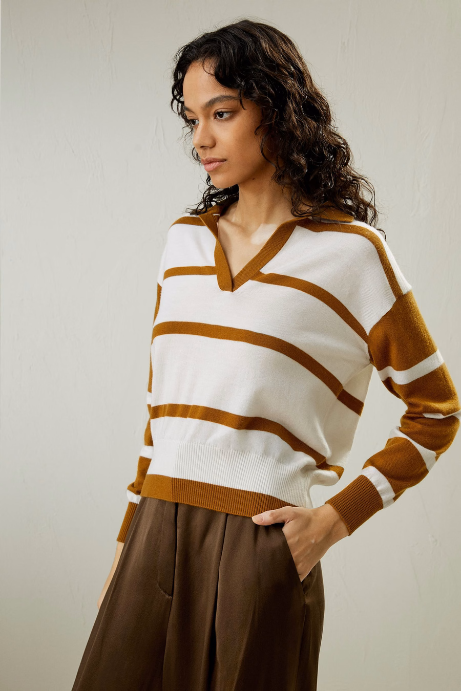 Merino Wol Sweater Polo